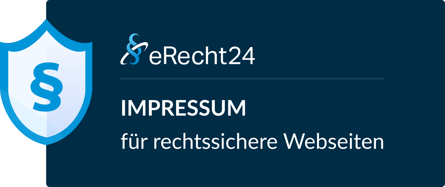 Impressum für rechtssichere Webseiten eRecht24